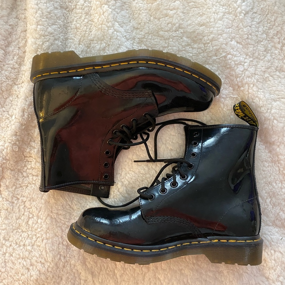 Patent Leather Doc Marten Boots